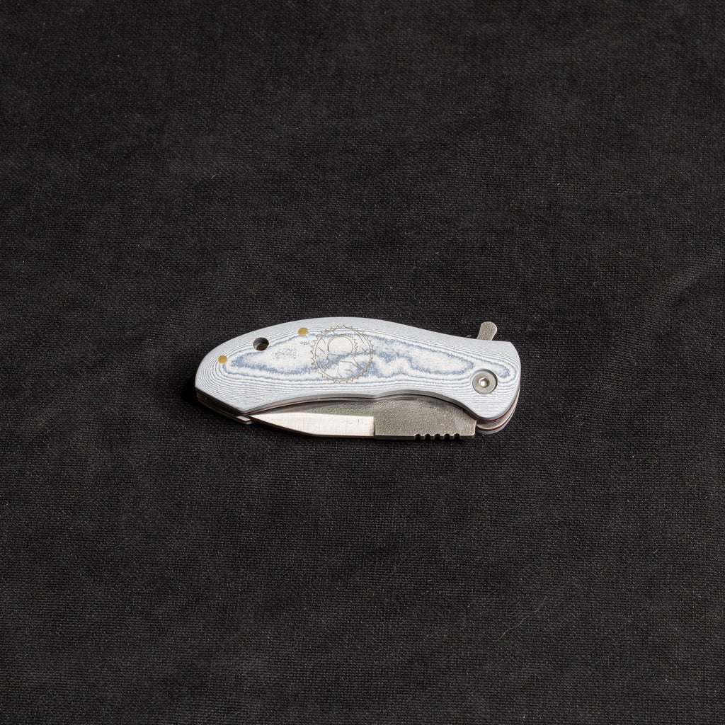 İçten Kilitli  Klipsli Rulmanlı Tactical Çakı Jean Desen  Kompakt Mikarta Kabza -  S2 - N690