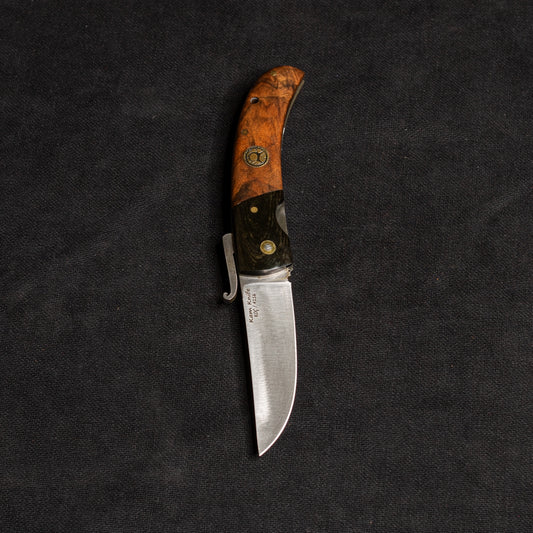 Locking Pocket Knife Root Walnut/Black - Koç 4116 