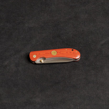 İçten Kilitli Rulmanlı Tactical Çakı Kızıl Mikarta  Kabza -  T20 - N690