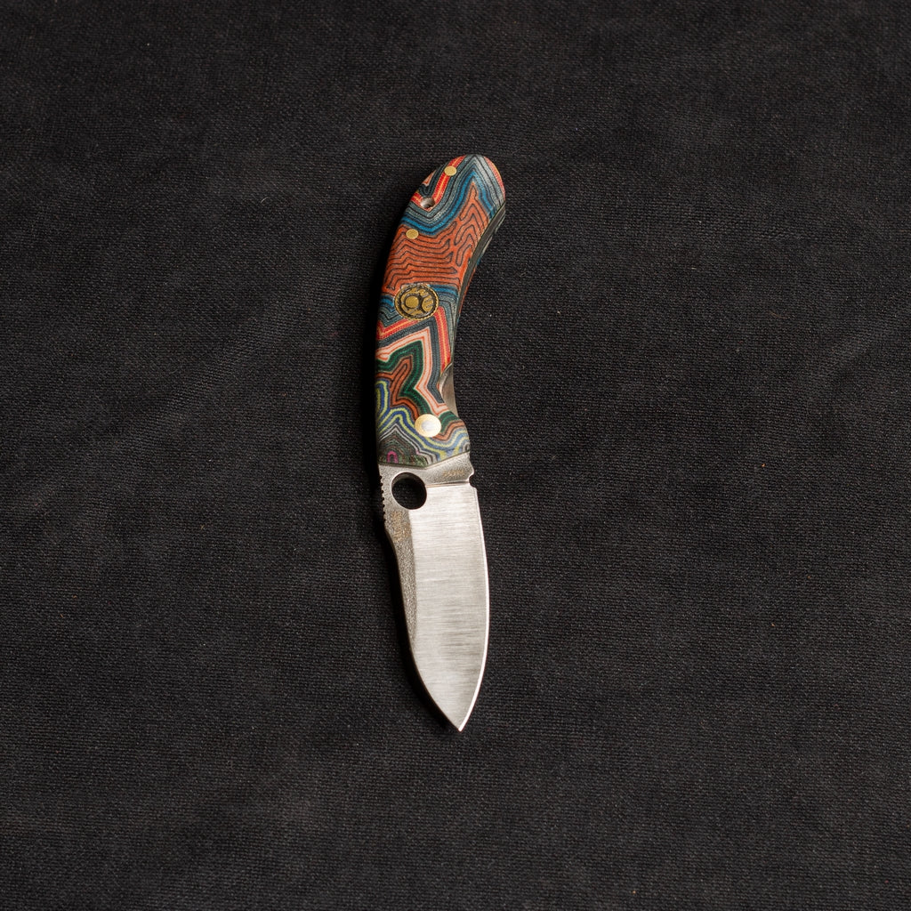 Internal Lock Tactical Pocket Knife G-Mikarta Color T10 N690