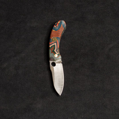 Internal Lock Tactical Pocket Knife G-Mikarta Color T10 N690