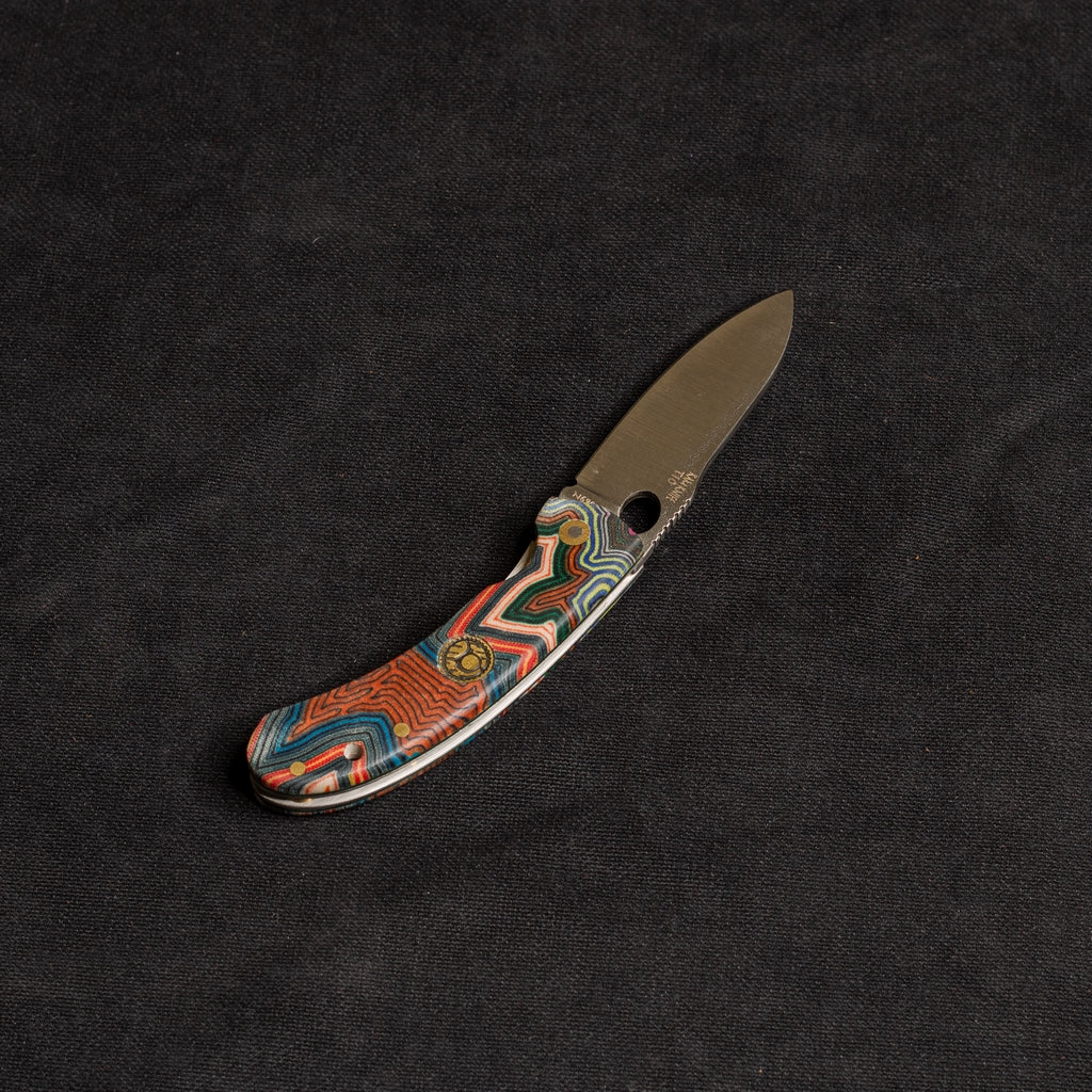 Internal Lock Tactical Pocket Knife G-Mikarta Color T10 N690