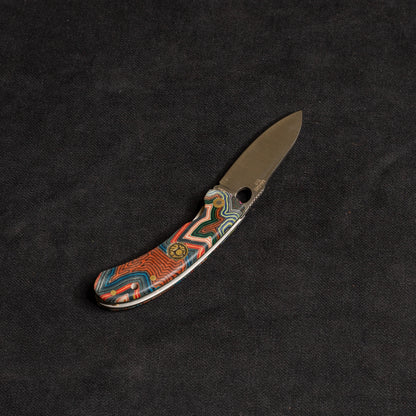 Internal Lock Tactical Pocket Knife G-Mikarta Color T10 N690