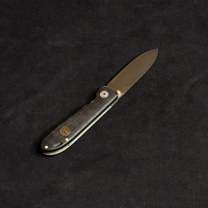 İçten Kilitli Tactical Çakı Siyah Deri Görünümlü -  T20 - 4116