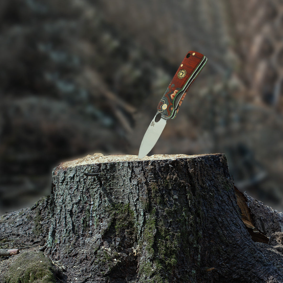 Paduk G-Mikarta İçten Kilitli Çakı - Dayanıklı D2 J10-D2