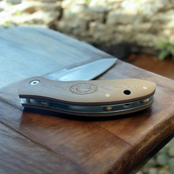 İçten KilitliKlipsli Rulmanlı Tactical Çakı CevizKompakt Mikarta Kabza -S2 - N690