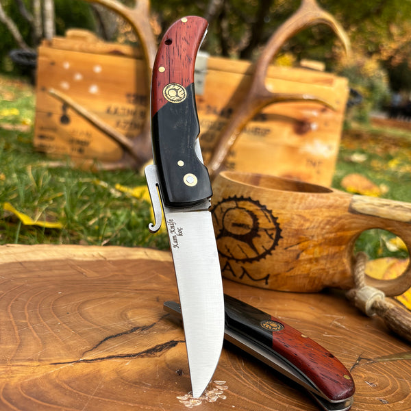 İçten Kilitli Koç Çakı Kök Ceviz Siyah- 4116