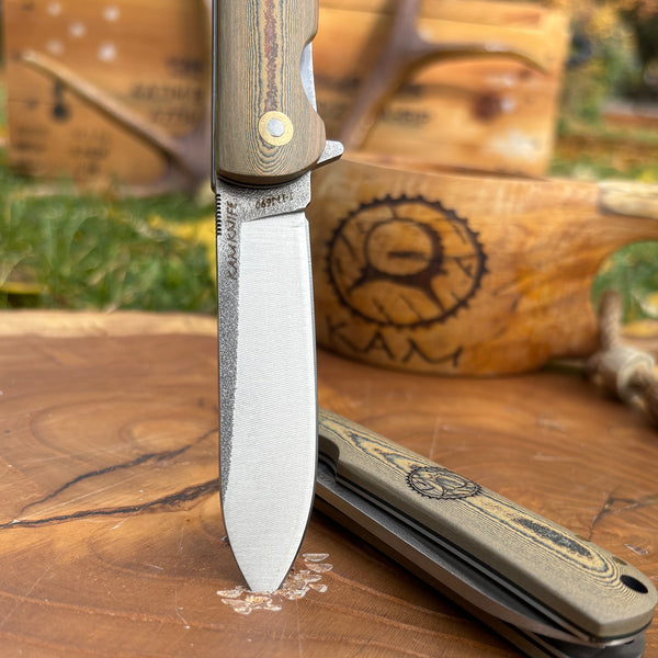 İçten Kilitli Rulmanlı Tactical Çakı Meşe Kompakt Mikarta Kabza -S1 - N690