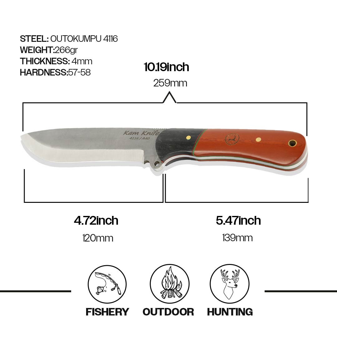 Orman Bıçağı Kızıl/Siyah - A40-4116
