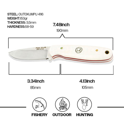 Küçük Boy Av Bıçağı Beyaz - B20-4116