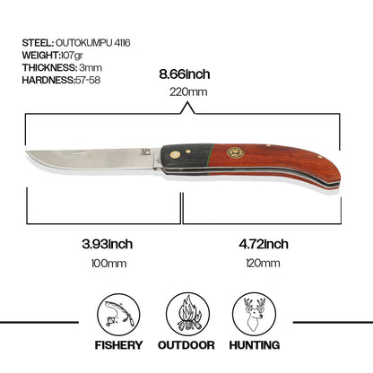 İlbadı Çakısı Paduk Siyah - Kızıl -4116