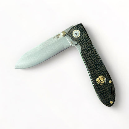 İçten Kilitli Tactical Çakı Siyah Deri Görünümlü - T20 - 4116