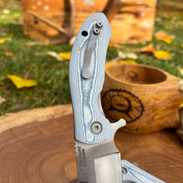 İçten KilitliKlipsli Rulmanlı Tactical Çakı Jean DesenKompakt Mikarta Kabza -S2 - N690