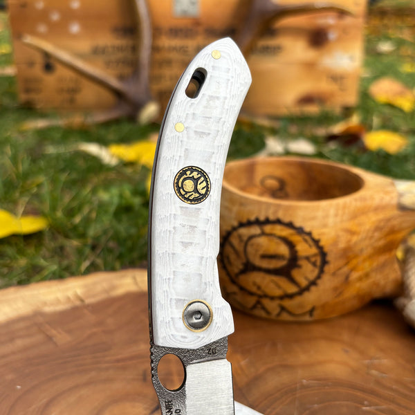 Kırçıllı Beyaz İçten Kilitli D2 ÇakıT10 - D2