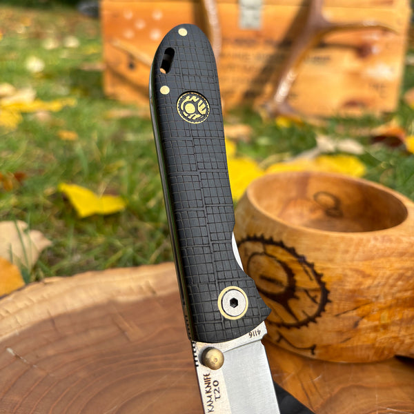 İçten Kilitli Tactical Çakı Siyah Deri Görünümlü -T20 - 4116