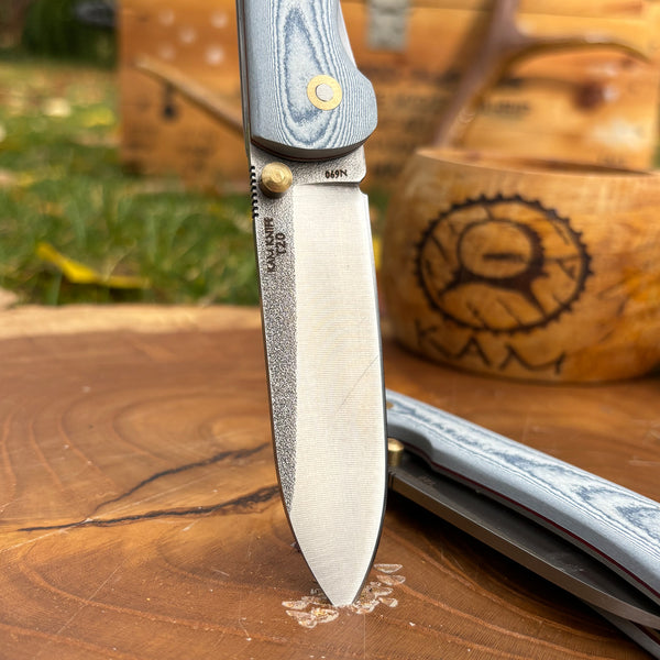 İçten Kilitli Rulmanlı Tactical Çakı Jean (Kot) Desenli- T20 - N690